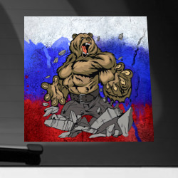 Наклейка на машину Русский медведь