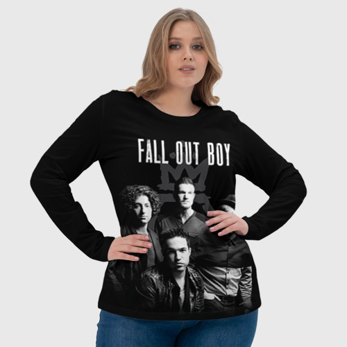 Женский лонгслив 3D Группа Fall out boy, цвет 3D печать - фото 6