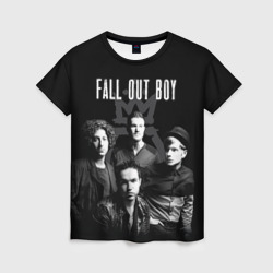Женская футболка 3D Группа Fall out boy