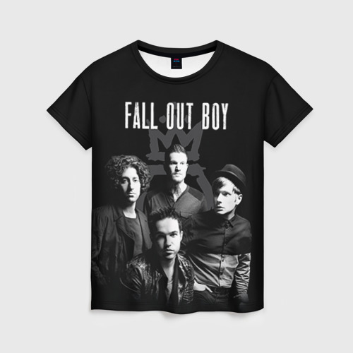 Женская футболка 3D Группа Fall out boy, цвет 3D печать
