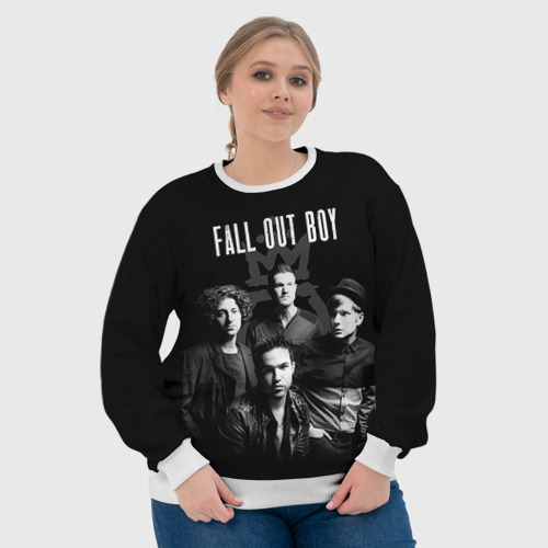 Женский свитшот 3D Группа Fall out boy, цвет 3D печать - фото 6