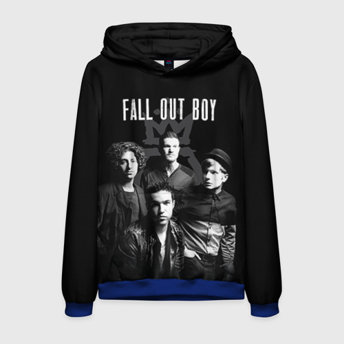 Мужская толстовка 3D Группа Fall out boy, цвет синий