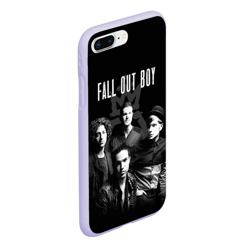 Чехол для iPhone 7Plus/8 Plus матовый Группа Fall out boy, цвет светло-сиреневый - фото 3