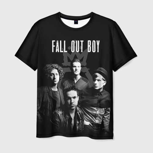 Мужская футболка 3D Группа Fall out boy Фото 01 Мужская футболка 3D Группа Fall out boy Фото 01