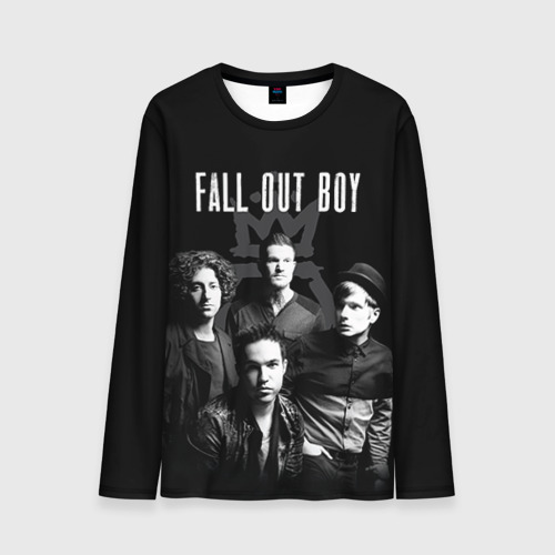 Мужской лонгслив 3D Группа Fall out boy