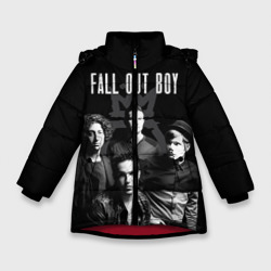 Зимняя куртка для девочек 3D Группа Fall out boy