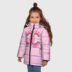 Зимняя куртка для девочек 3D Модный пончик - фото 2