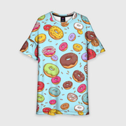 Детское платье 3D Пончики