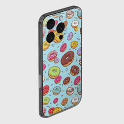 Чехол для iPhone 16 Pro силиконовый с защитой камеры Пончики - фото 2