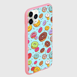 Чехол для iPhone 11 Pro Max матовый Пончики - фото 2