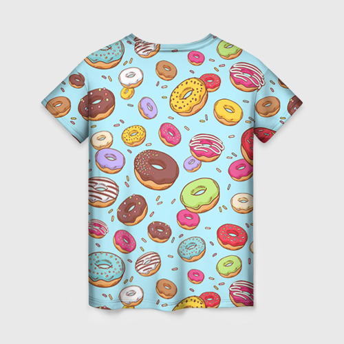 Женская футболка 3D Пончики, цвет 3D печать - фото 2