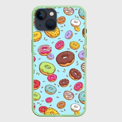 Чехол для iPhone 14 Пончики