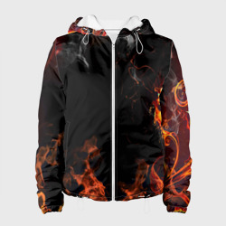 Огонь – Женская куртка 3D с принтом купить со скидкой в -10%