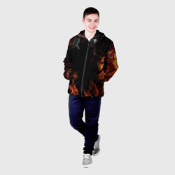 Мужская куртка 3D Огонь - фото 2