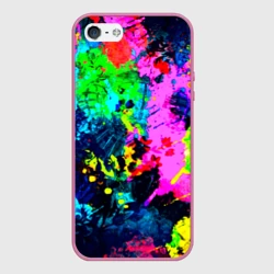 Чехол для iPhone 5/5S матовый Пятна краски