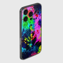 Чехол для iPhone 16 Pro силиконовый с защитой камеры Пятна краски - фото 2