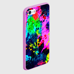 Чехол для iPhone 5/5S матовый Пятна краски - фото 2