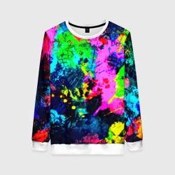 Женский свитшот 3D Пятна краски