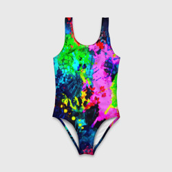 Детский купальник 3D Пятна краски - фото 2