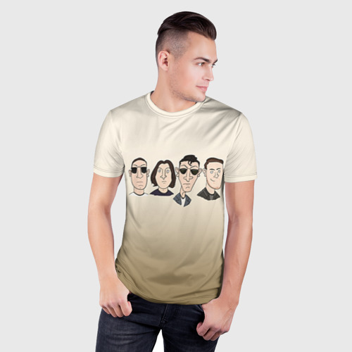 Мужская футболка 3D Slim Arctic Monkeys 1, цвет 3D печать - фото 3