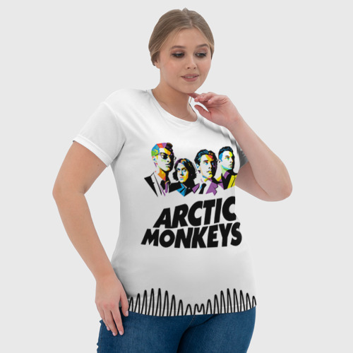 Женская футболка 3D Arctic Monkeys 2, цвет 3D печать - фото 6