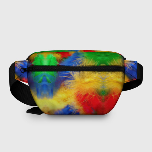 Поясная сумка 3D Цветные перья - фото 2
