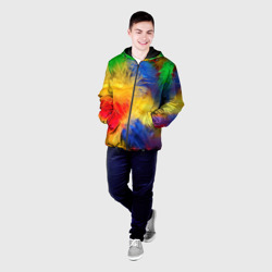 Мужская куртка 3D Цветные перья - фото 2