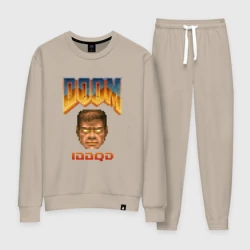 Женский костюм хлопок Iddqd пиксель-арт