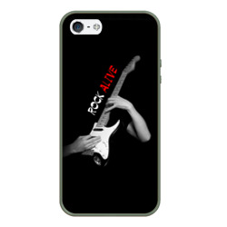 Чехол для iPhone 5/5S матовый Рок жив rock alive