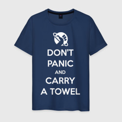 Мужская футболка хлопок Dont panic