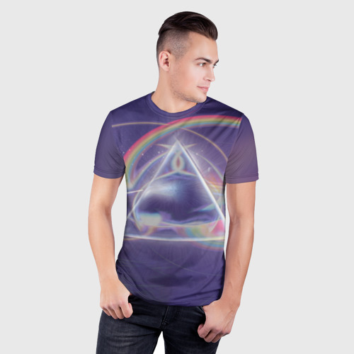 Мужская футболка 3D Slim Pink Floyd, цвет 3D печать - фото 3