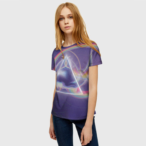 Женская футболка 3D Pink Floyd, цвет 3D печать - фото 3