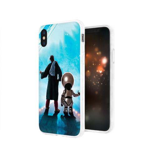 Чехол для Apple iPhone X силиконовый глянцевый Автостопом по галактике Фото 01 Чехол для Apple iPhone X силиконовый глянцевый Автостопом по галактике Фото 01
