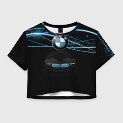 Женская футболка Crop-top 3D BMW