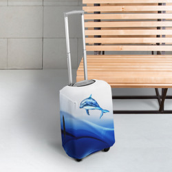 Чехол для чемодана 3D Дельфин - фото 2