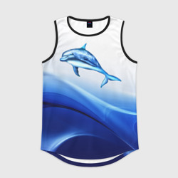 Мужская спортивная майка 3D Дельфин