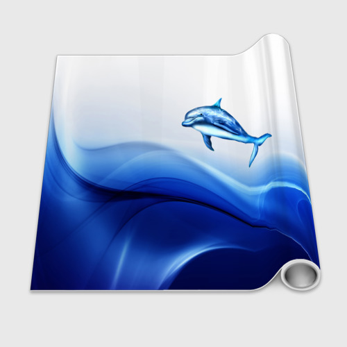 Бумага для упаковки 3D Дельфин - фото 2
