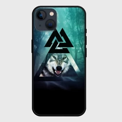 Чехол для iPhone 14 Волк Одина