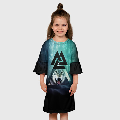 Детское платье 3D Волк Одина - фото 4