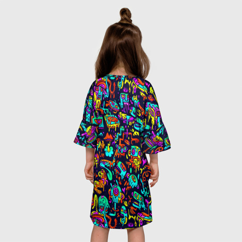 Детское платье 3D Monster bombing, цвет 3D печать - фото 5