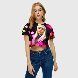 Женская футболка Crop-top 3D Ники Минаж - фото 2