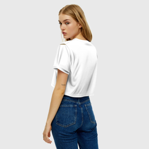 Женская футболка Crop-top 3D Аврил Лавин, цвет 3D печать - фото 5