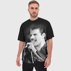 Мужская футболка oversize 3D Фредди Меркьюри - фото 2