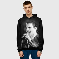 Мужская толстовка 3D Фредди Меркьюри с микрофоном - фото 2