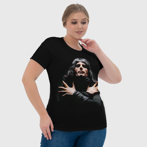 Женская футболка 3D Фредди Меркьюри, цвет 3D печать - фото 6