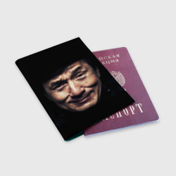 Обложка для паспорта матовая кожа Джеки Чан - фото 2