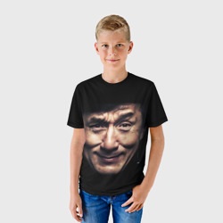 Детская футболка 3D Джеки Чан - гримаса - фото 2