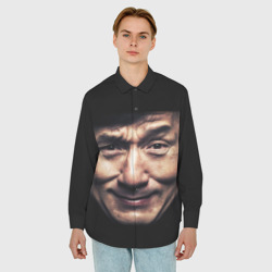 Мужская рубашка oversize 3D Джеки Чан - фото 2