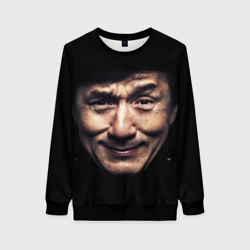 Женский свитшот 3D Джеки Чан - гримаса