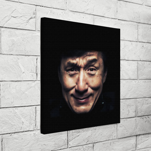 Холст квадратный Джеки Чан, цвет 3D печать - фото 3